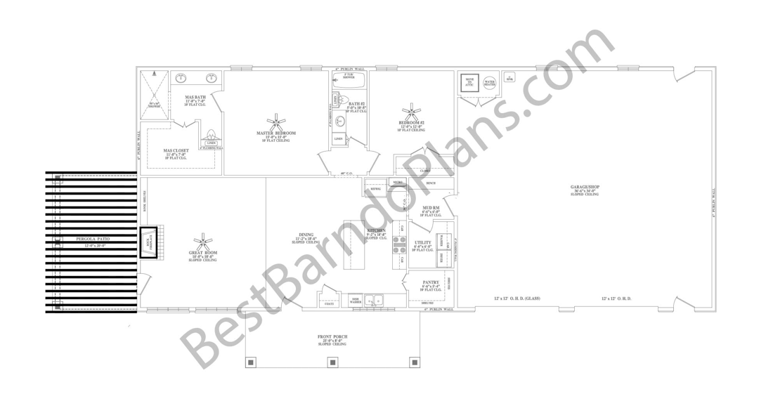 Modern Ranch Plan